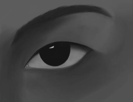 Asian Eye Grayscale