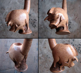 Angry boar pipe 2 - 4 views