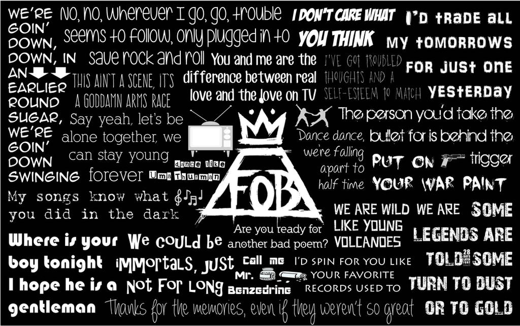 Fall Out Boy Lyrics Wallpaper By Mysgirl On Deviantart Fall Out Boy Lyrics Wallpaper By Mysgirl On Deviantart
