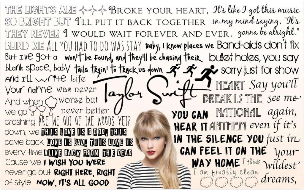 Taylor Swift Lyric Wallpaper By Mysgirl On Deviantart