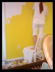 yellow paint