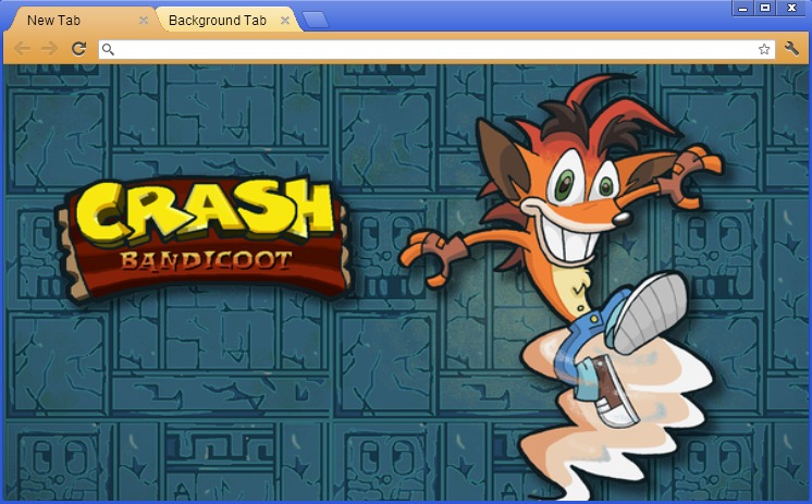Crash Bandicoot Chrome Theme