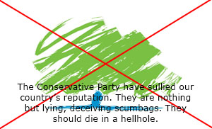 Anti-The Conservative Party Stamp by xFlowerstarx