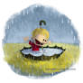 Calvin in the Rain