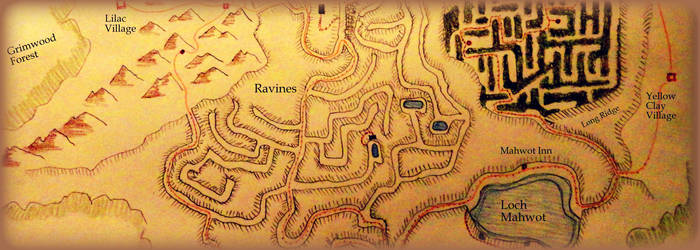 Elthos RPG Core Rules Book - Harrows Gate Map