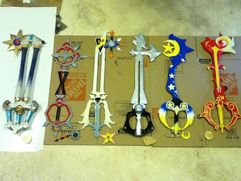 all six keys for otakon! by finaformsora