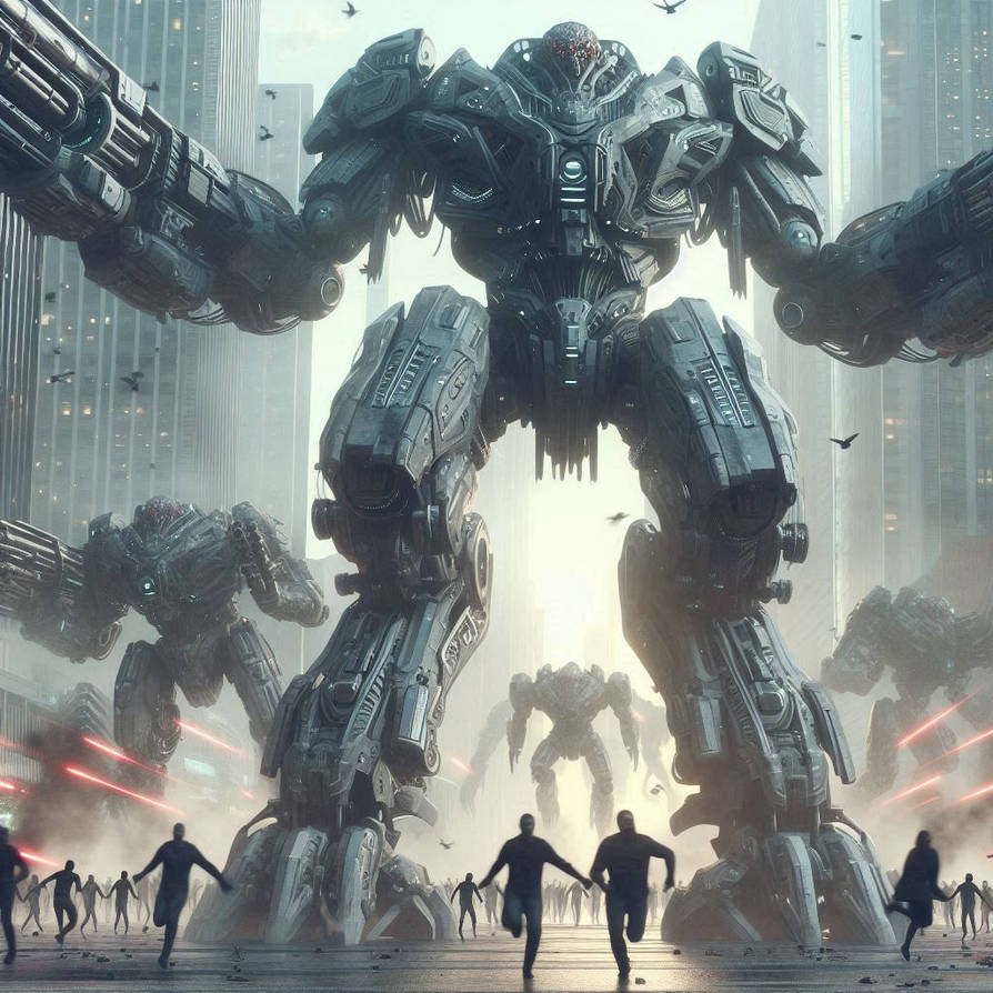 Alien Mech R Scene Attack of a army of Alien heavy mech by Robot-Koshka on DeviantArt