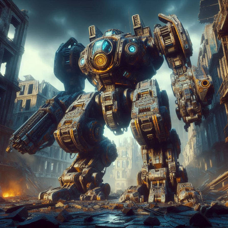 Large Fast Mech Picture Early heavy battle mech by Robot-Koshka on DeviantArt