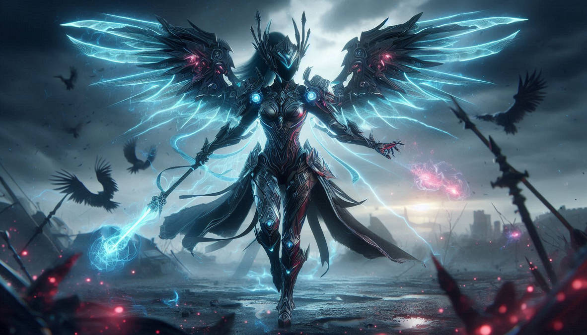 Magic Vs Technology Deviantart Warrior of Technology and Magic on the Battlefield by Robot-Koshka on ...