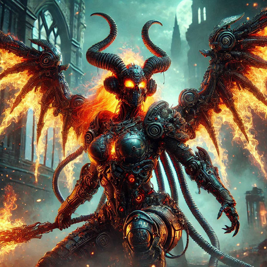 Magic Vs Technology Deviantart Warrior of Technology and Fire magic by Robot-Koshka on DeviantArt