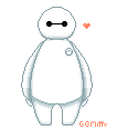 Baymax Pixel Art