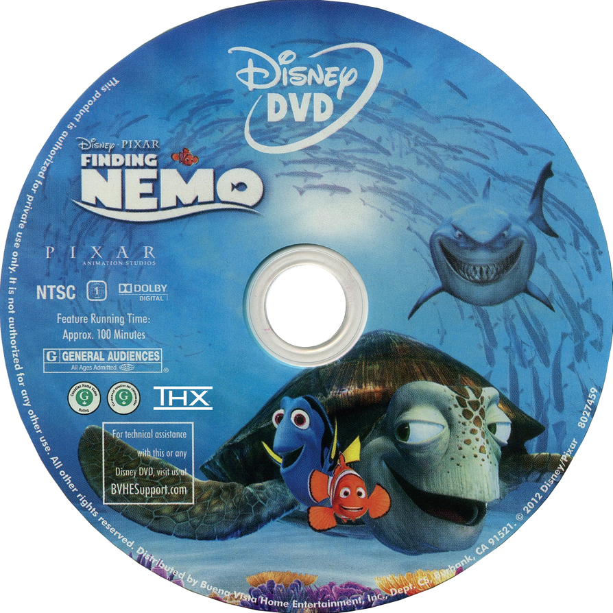 niebla tóxica batería Educación moral Finding Nemo DVD Disc (THX Logo) by MaksKochanowicz123 on DeviantArt