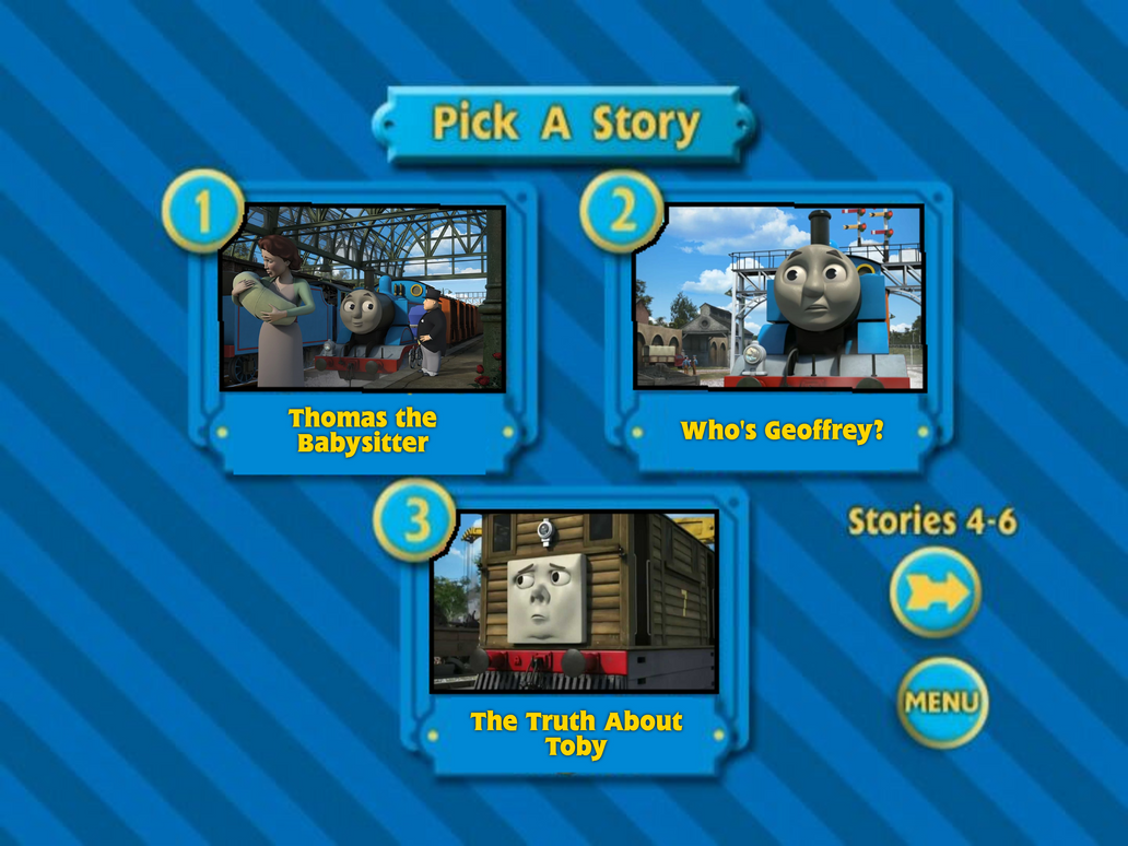 Thomas Pick Thomas the Babysitter Pick a Story 1-3 Menu by MaksKochanowicz123 on ...