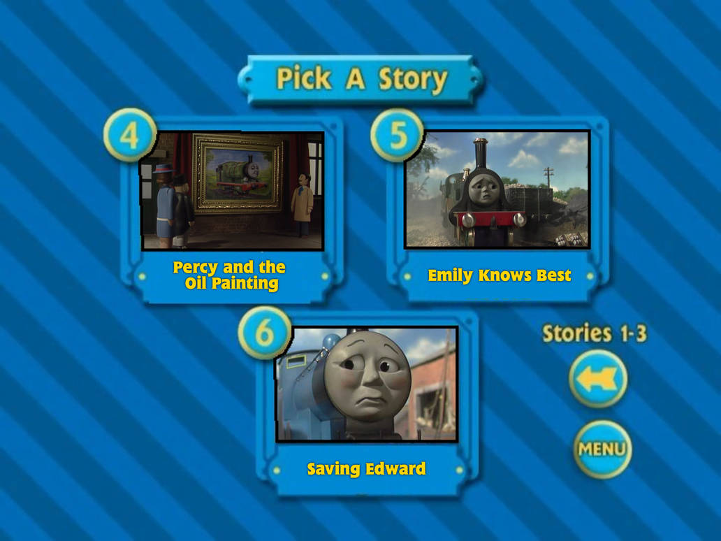 Thomas Pick Thomas' Day Off Pick a Story 4-6 Menu by MaksKochanowicz123 on DeviantArt