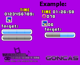 Sonic Adventure HUD Sprite Ver.2