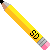 Pencil Pixel Cursor - yellow