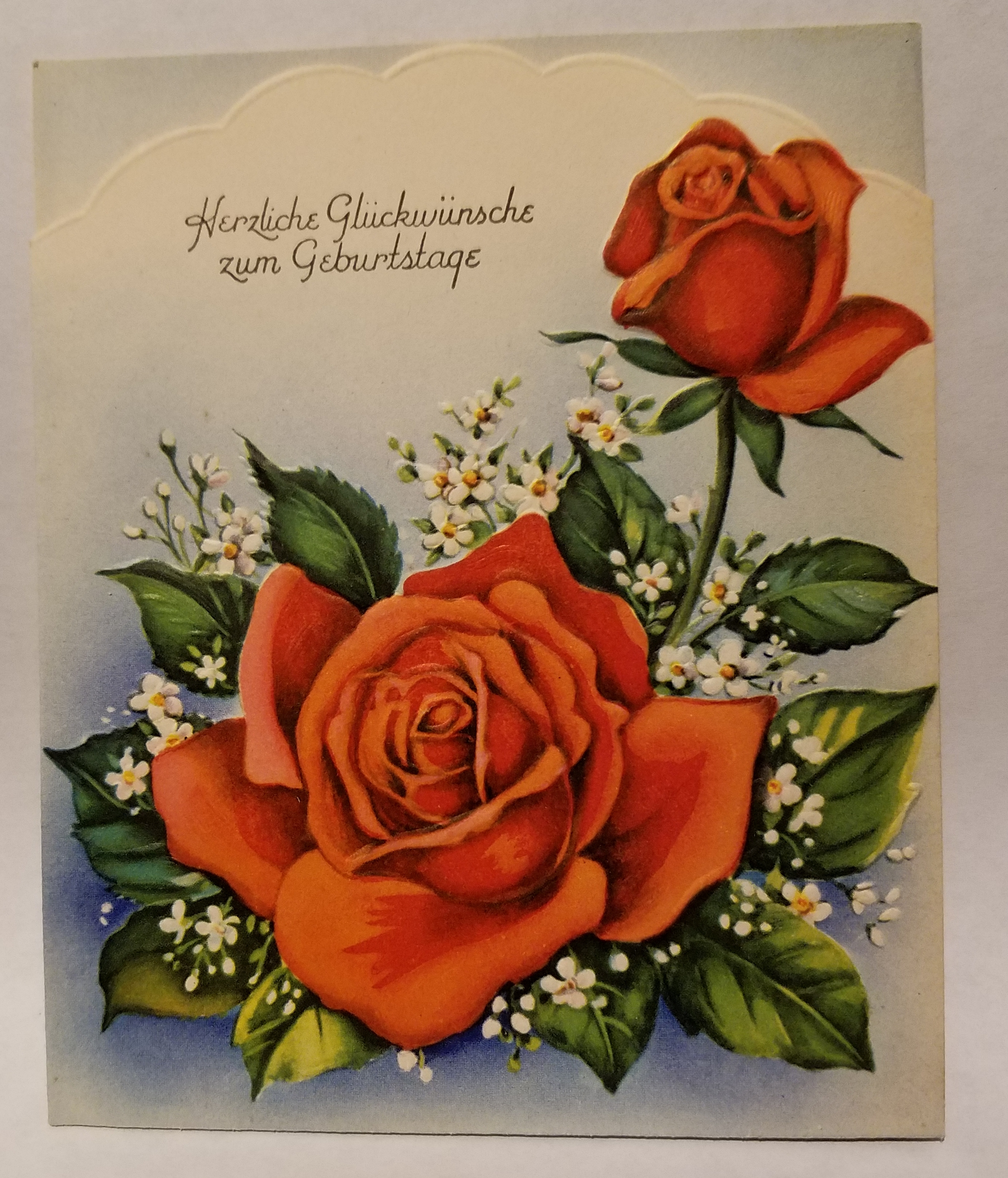 Vintage German Birthday Card 1