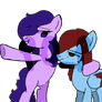 Diamond Fame and Ruby Breeze - MLP oc