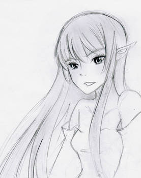 Elven Girl Sketch