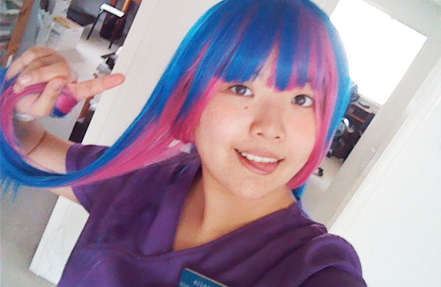 Stocking Cosplay Wig Test