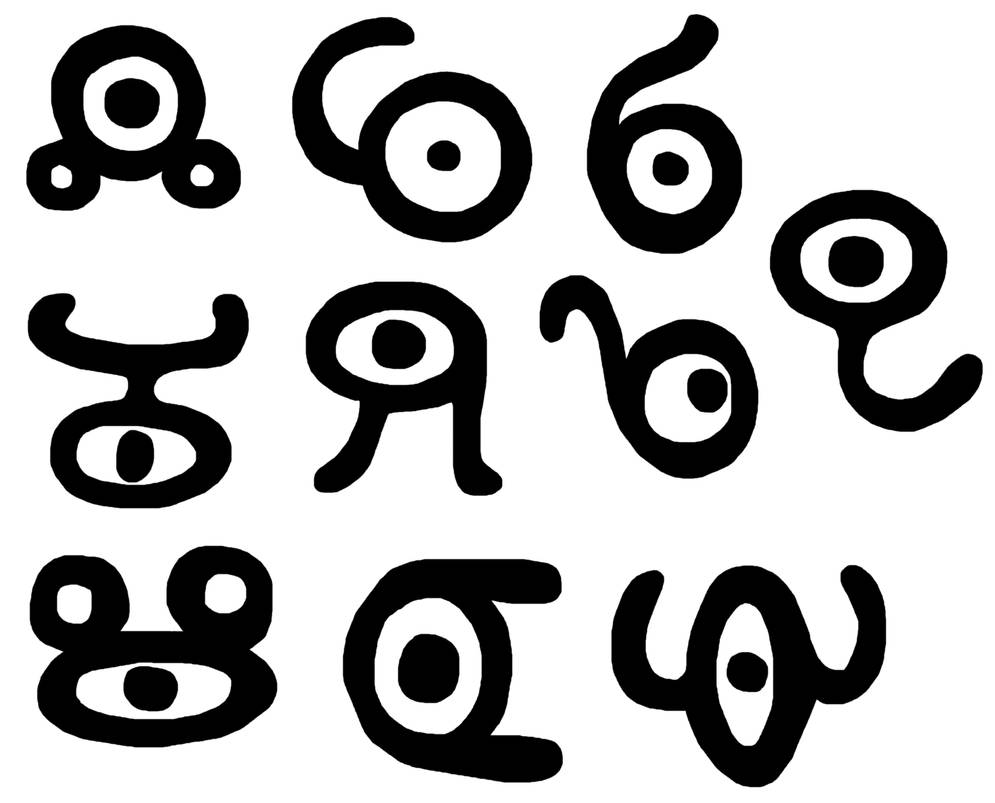 Unown Pixel Alphabet by OldManRupee on DeviantArt