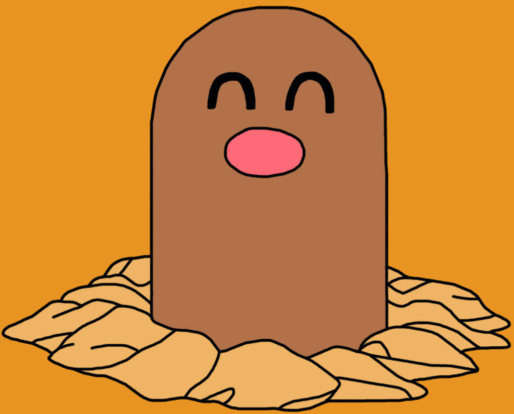 Diglett Fanart Pokemon Diglett by Geordinho on DeviantArt