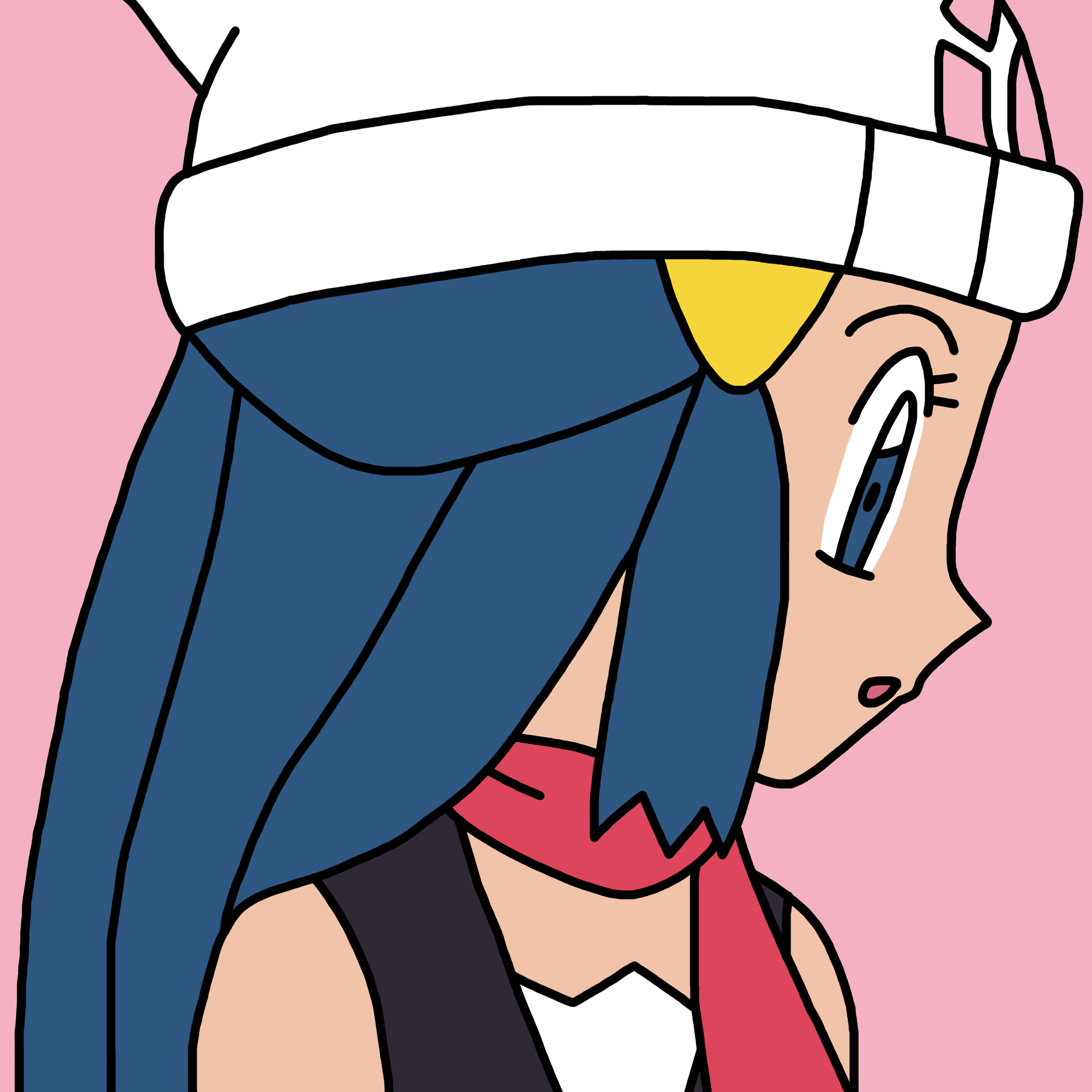 Dawn/Hikari Looking Down! by Geordinho on DeviantArt