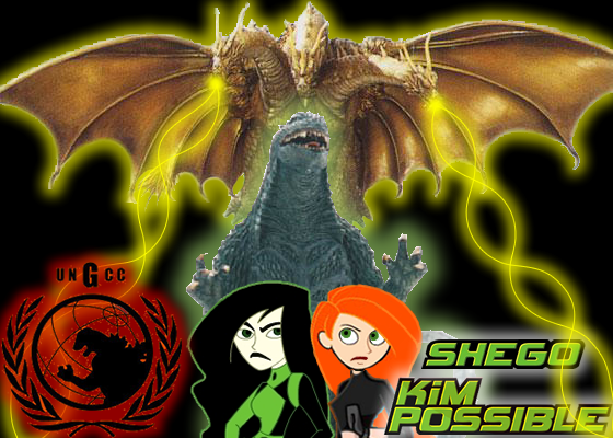 kim ,Shego ,GODZILLA vs K.G