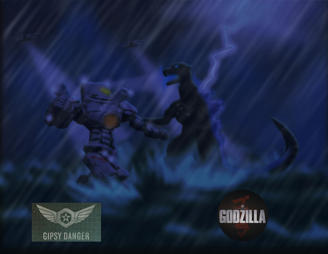 GIPSY DANGER VS GODZILLA