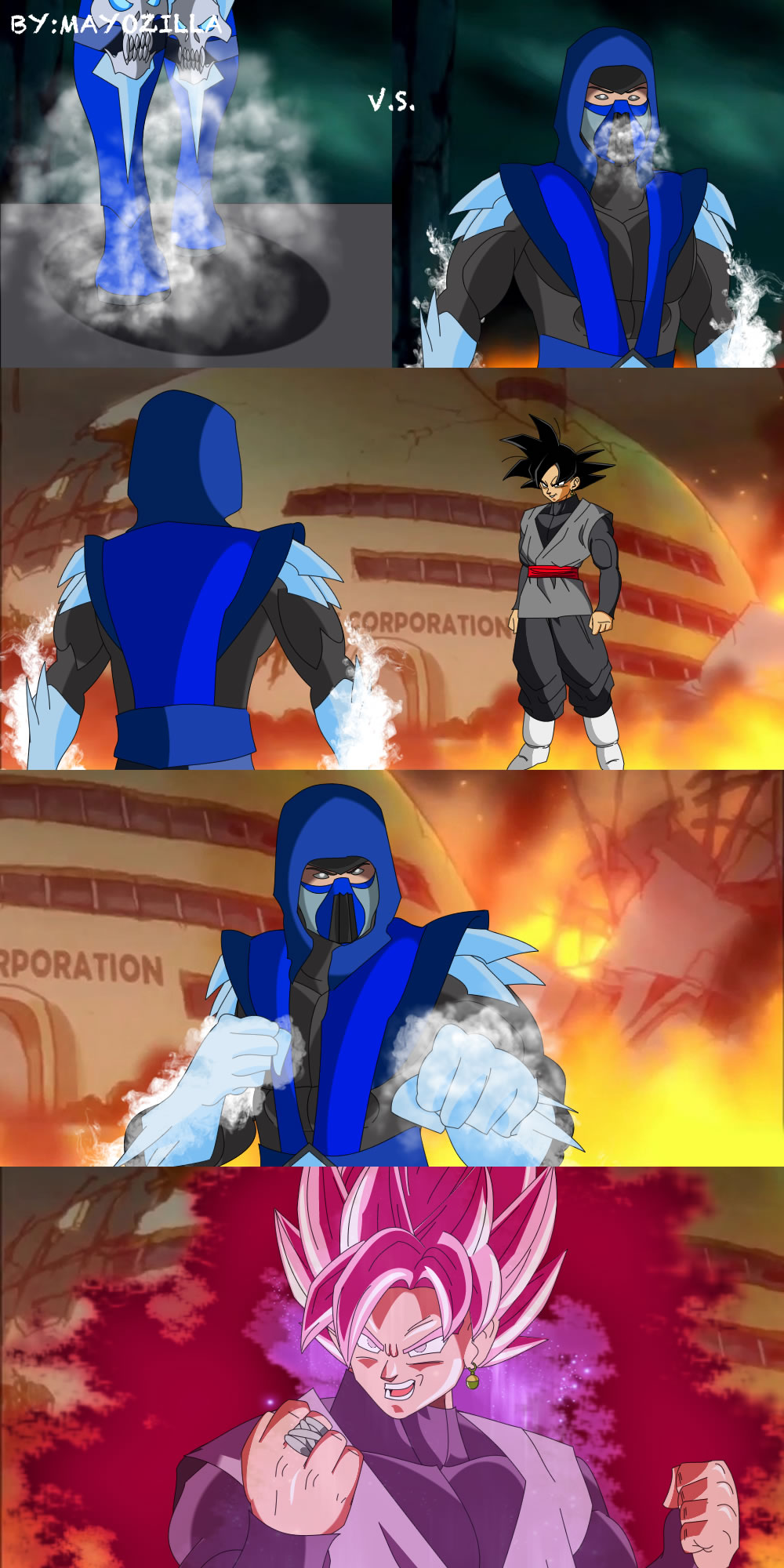 Sub zero vs black Goku by mayozilla on DeviantArt Sub zero vs black Goku by mayozilla on DeviantArt