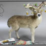Ooak Miniature Dollhouse Deer White Tail