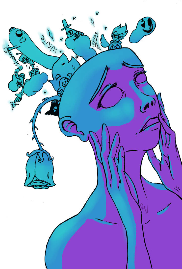 Lady Brain Exploding Brain explode by RYN3NITY on DeviantArt