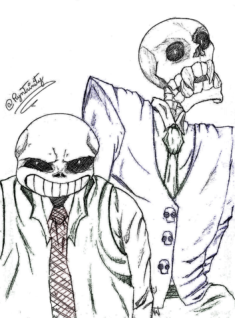 Fell(division)Horror Sans and Papyrus by Lazyodraw on DeviantArt