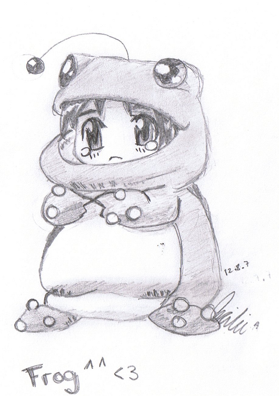 Chibi Frog Art - Zippy Wallpaper