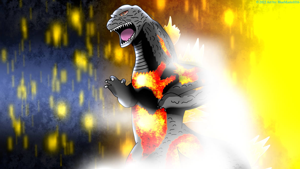 Burning Godzilla Exploding Burning Godzilla by BlueMario1016 on DeviantArt