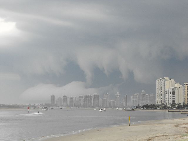 storm over surfers paradise