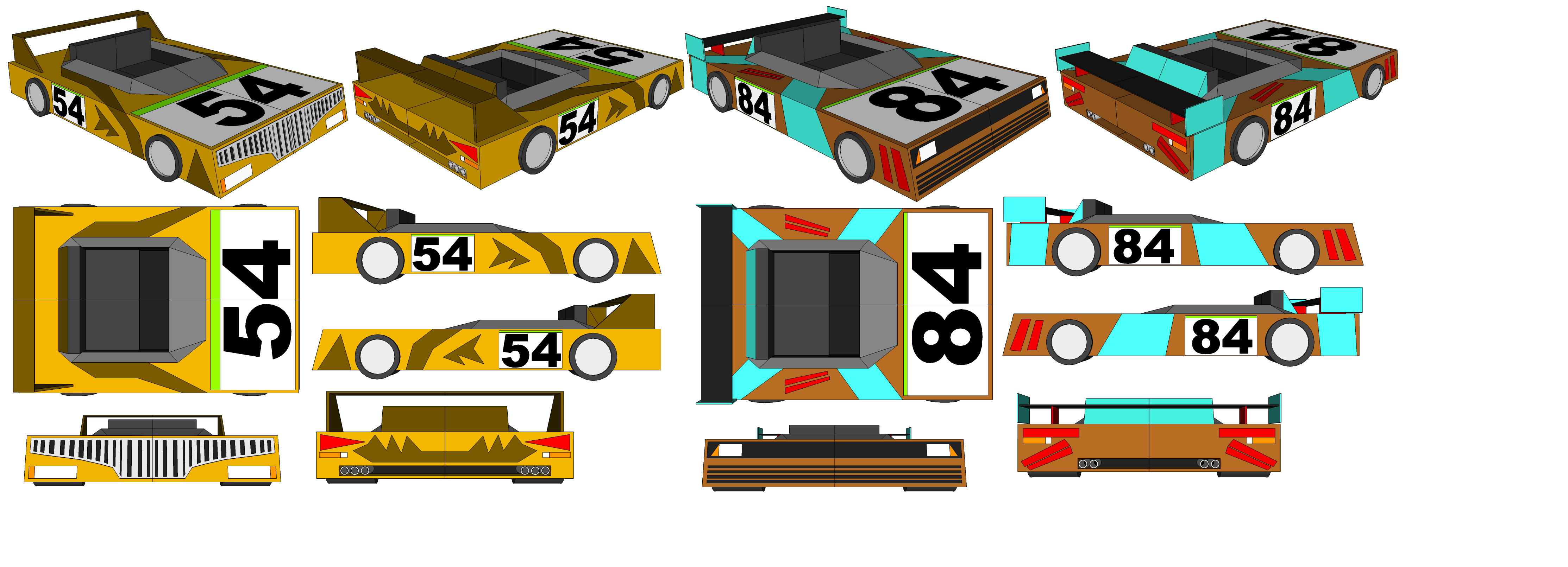 SketchUp Models - Abdul's Car and Nahova's Car