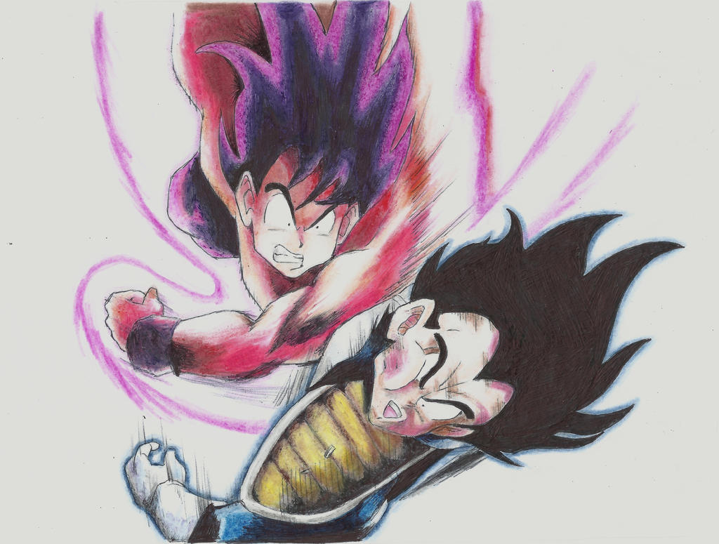 Goku vs Vegeta! by SergioGouryuuka on DeviantArt