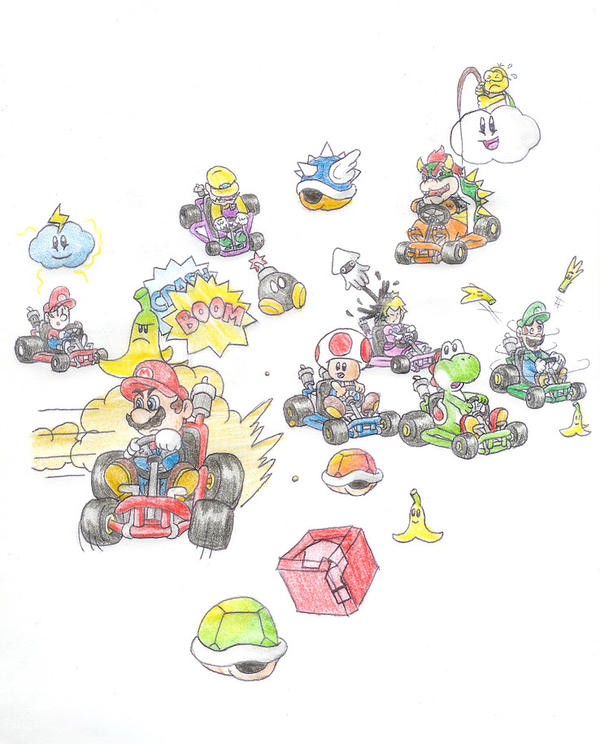 Mario kart by minimariodrawer on DeviantArt
