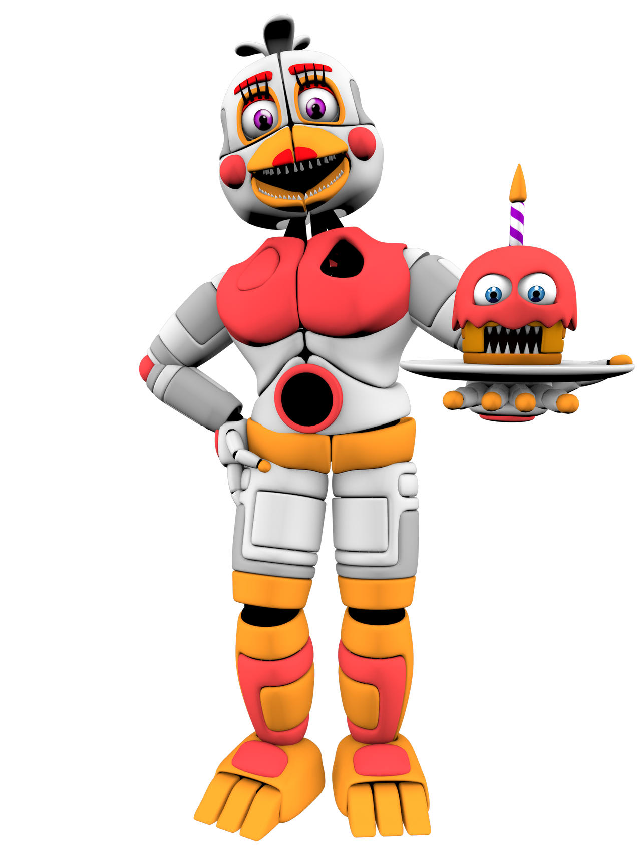 Funtime Chica (C4D/FNAF6) by FTThienAn on DeviantArt