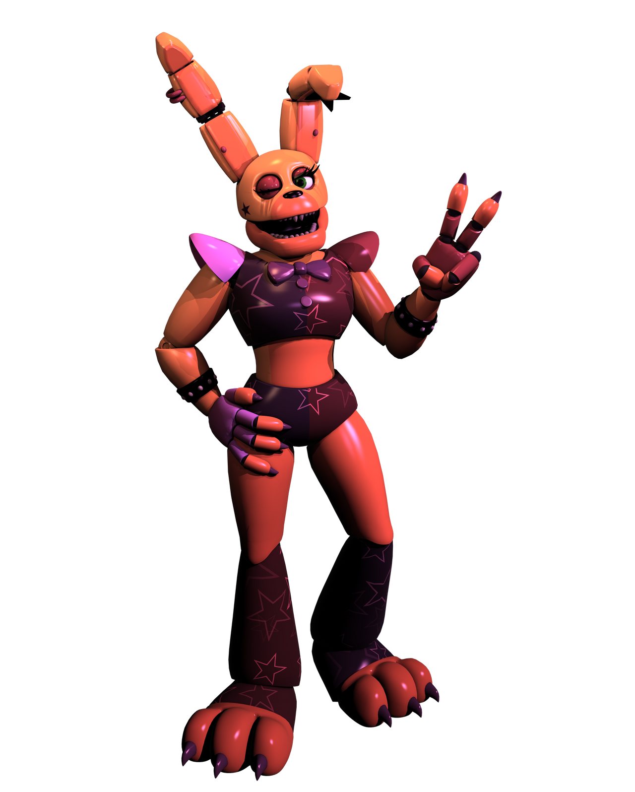 C4D Render Glamrock Female SpBonnie SB Fanmade By BlackRoseSWAGZ On c4d-render-glamrock-female-spbonnie-sb-fanmade-by-blackroseswagz-on