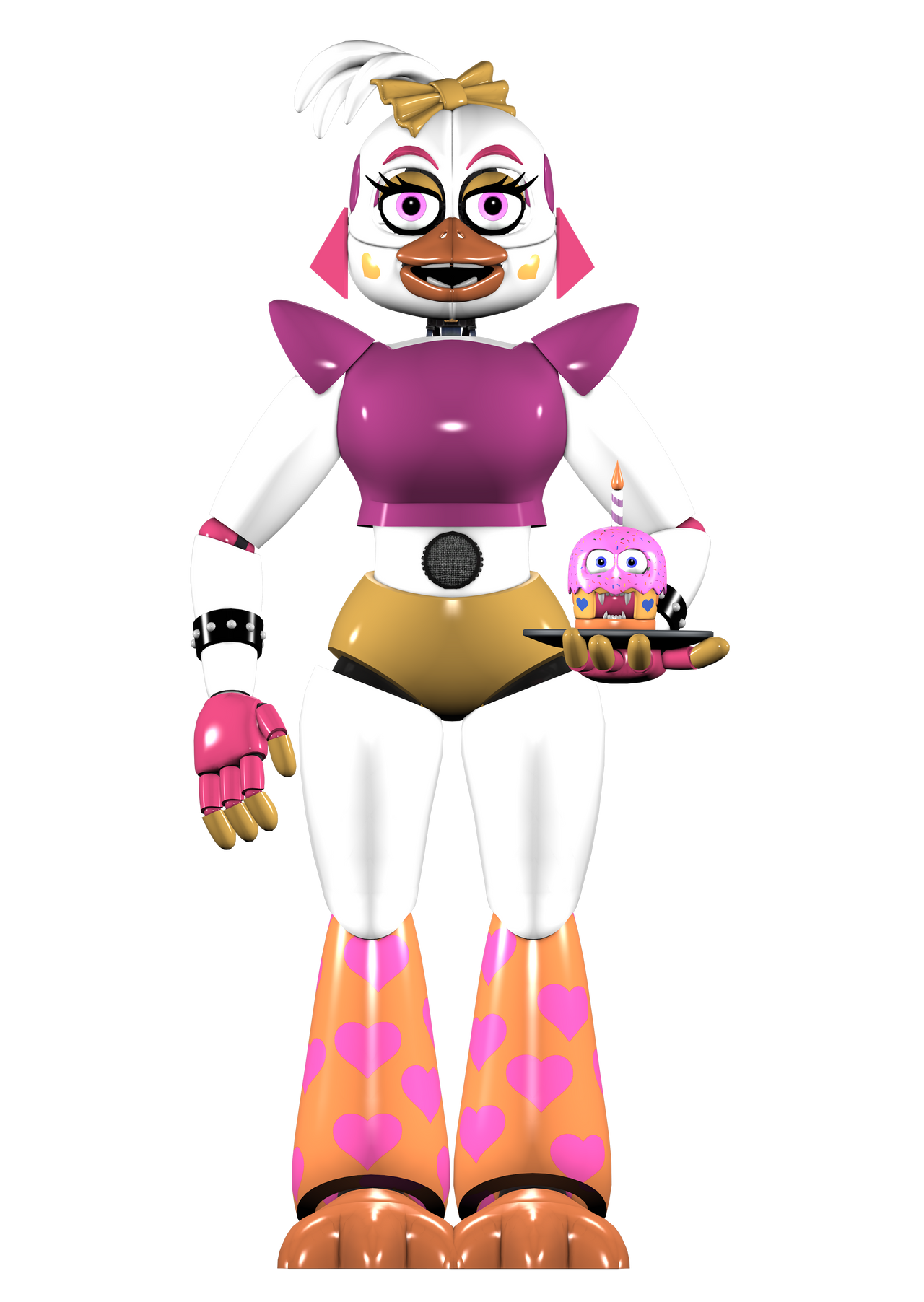 Glamrock Funtime Chica Full Body Resources by BlackRoseSWAGZ on