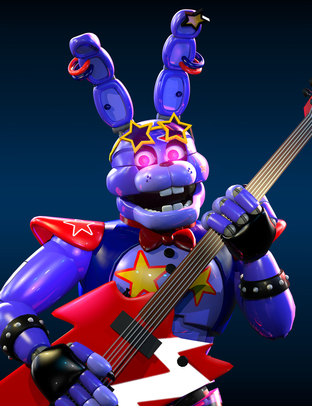 Glamrock Bonnie is ready to Rock!] by BlackRoseSWAGZ on DeviantArt