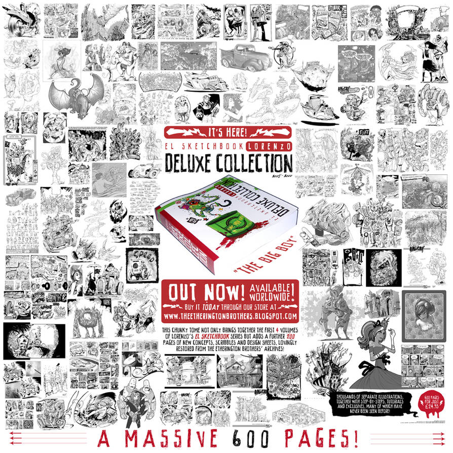 600 Page sketchbook OUT NOW by EtheringtonBrothers