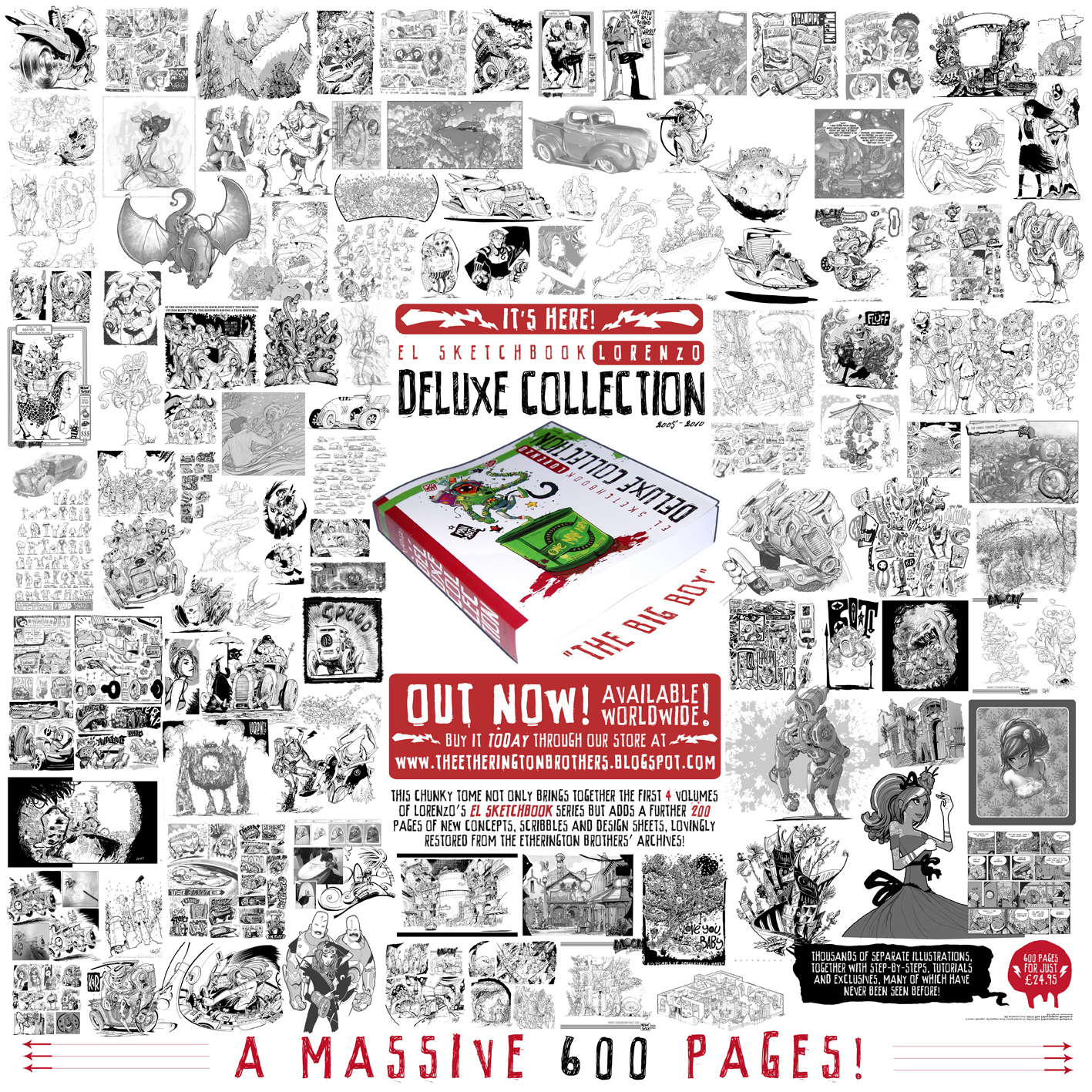 600 Page sketchbook OUT NOW by EtheringtonBrothers