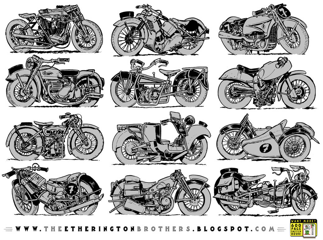 12 motorcycle concepts by EtheringtonBrothers