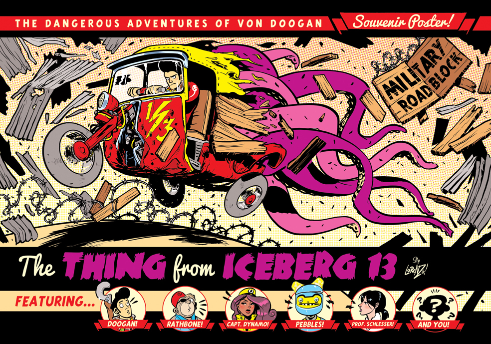 Von Doogan and the Thing From Iceberg 13 poster by EtheringtonBrothers
