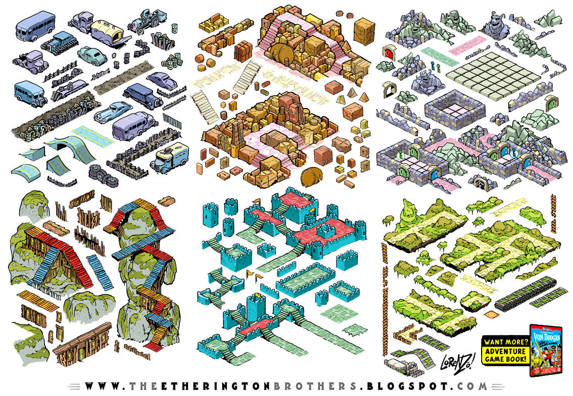 Von Doogan Danger Maze Game Assets Tileset part 2