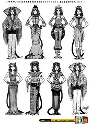 Female Character Costume Design Concepts Part 1