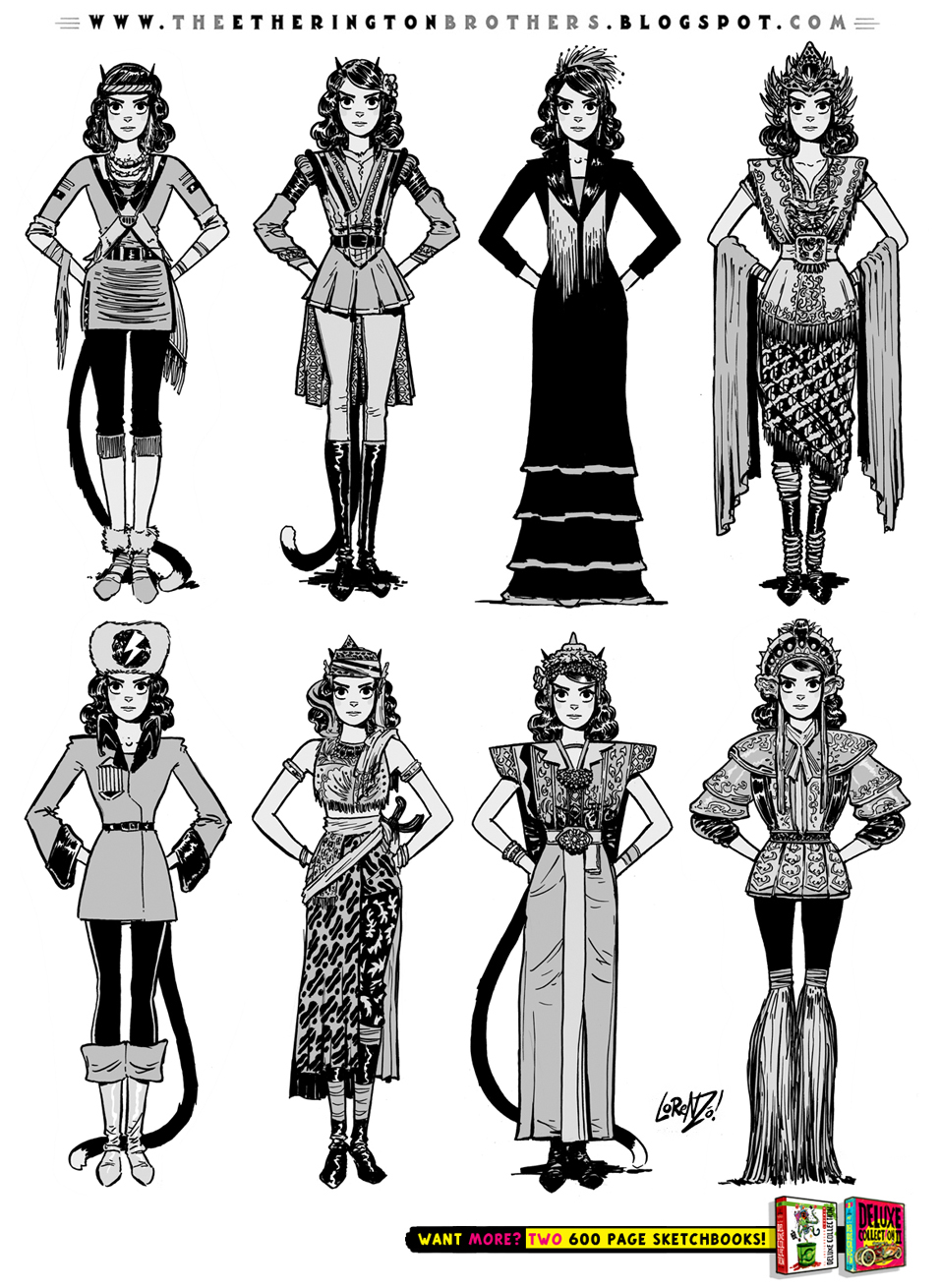 Female Character Costume Design Concepts Part 2